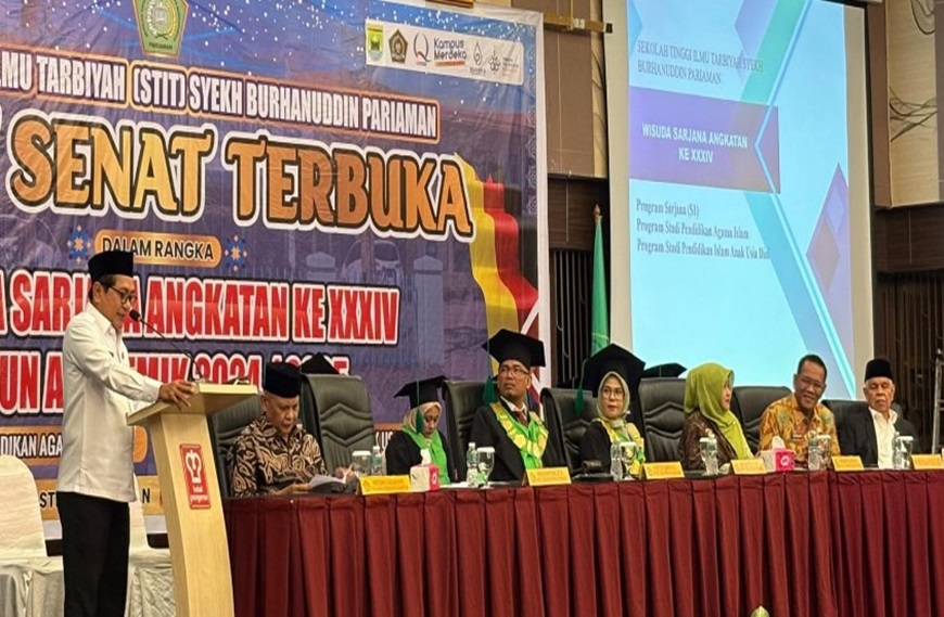Wisuda STIT, Ketua Umum PKDP JKA ; Agama & Akhlak Benteng Kehidupan